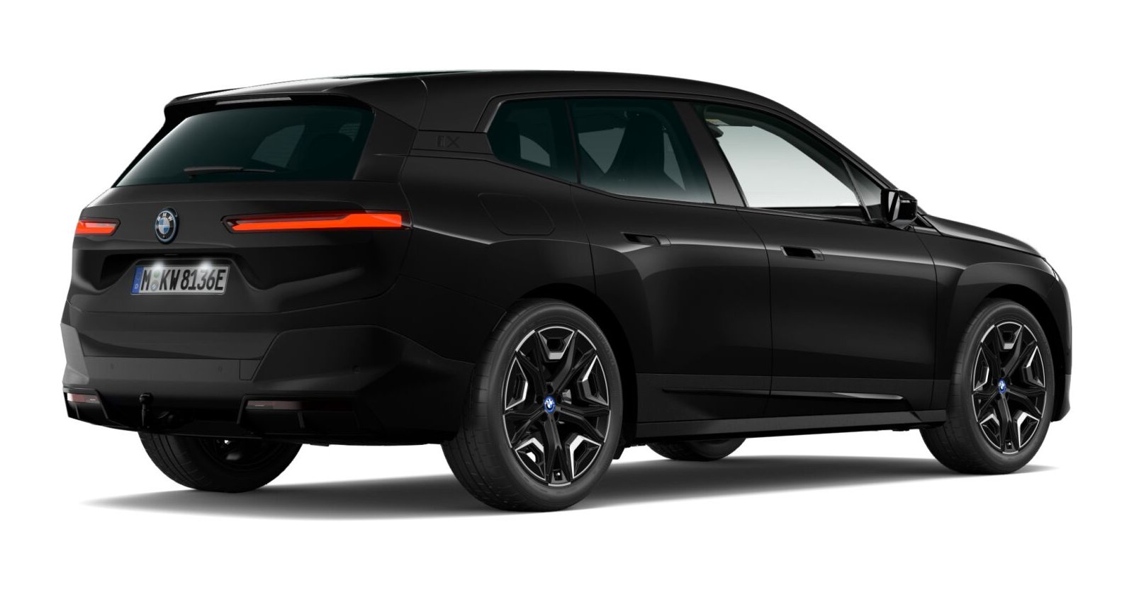 BMW BMW I in Schwarz von hinten BMW BMW I in Schwarz von hinten