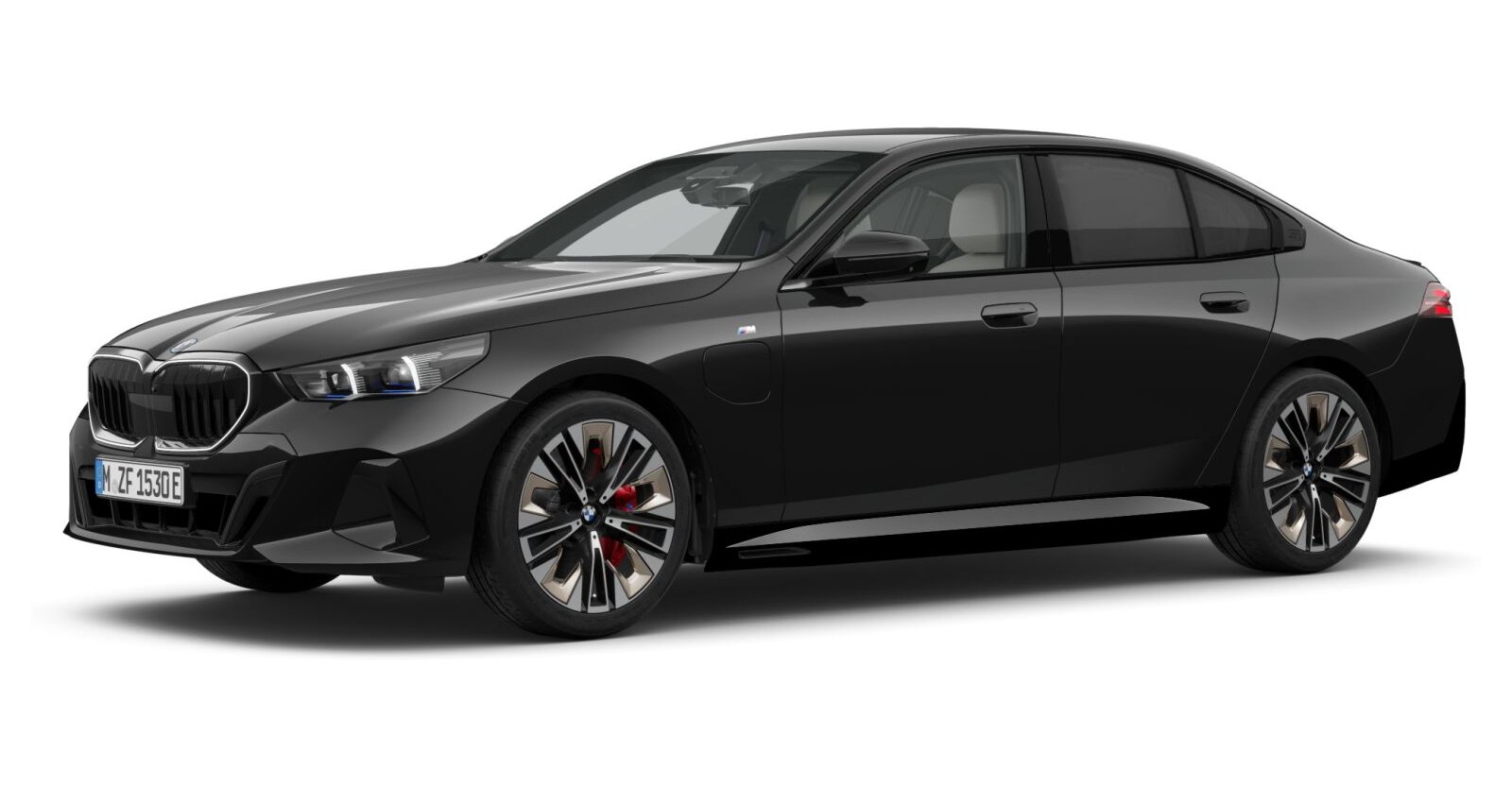 BMW BMW 5er in Schwarz von vorne BMW BMW 5er in Schwarz von vorne