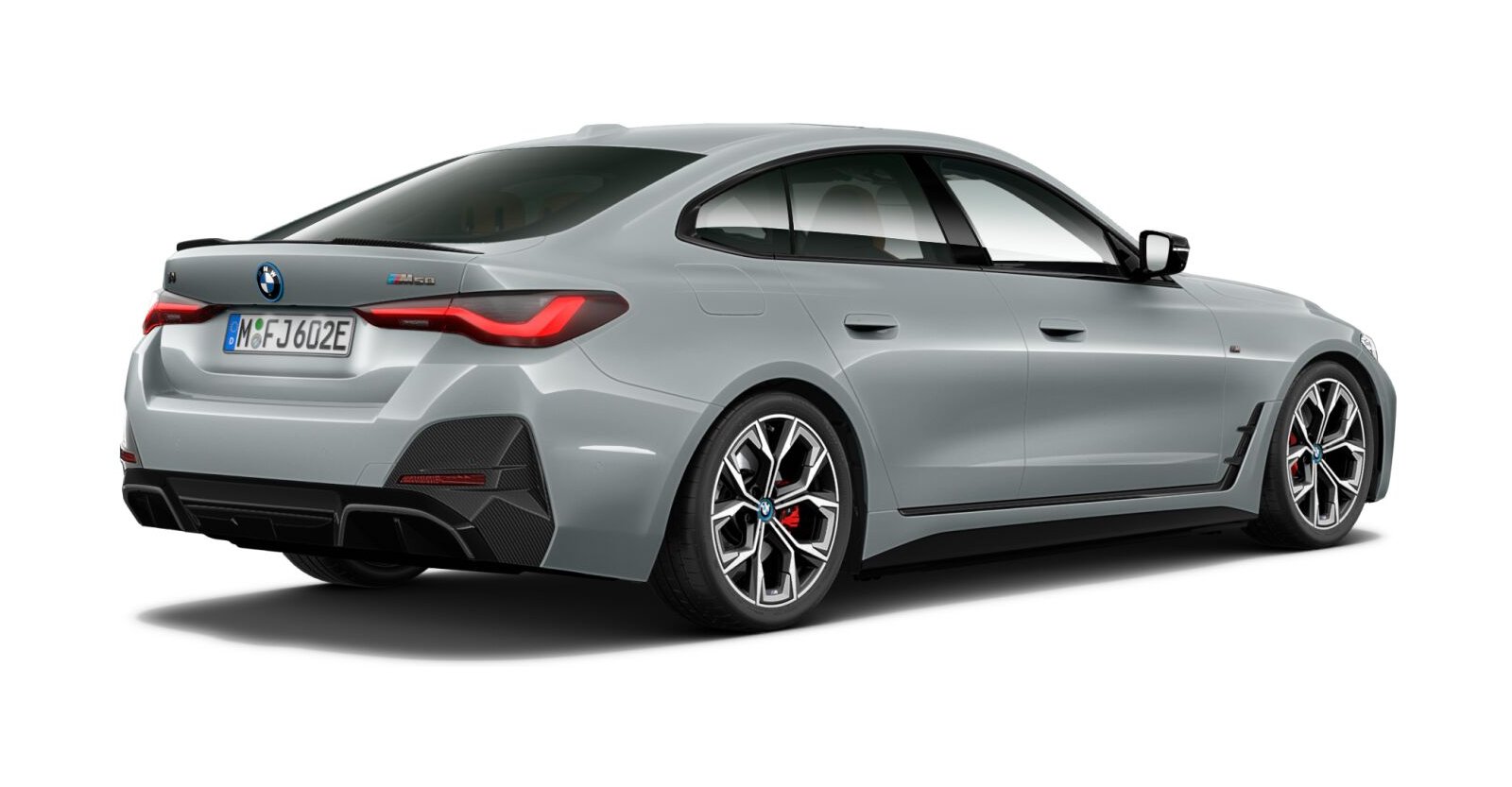 BMW BMW I in Grau von hinten BMW BMW I in Grau von hinten