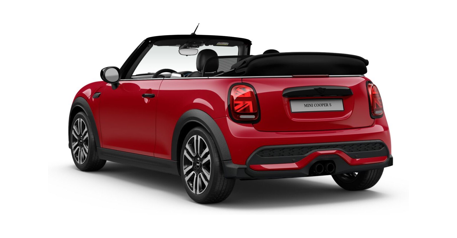 MINI MINI Cabrio in Rot von hinten MINI MINI Cabrio in Rot von hinten