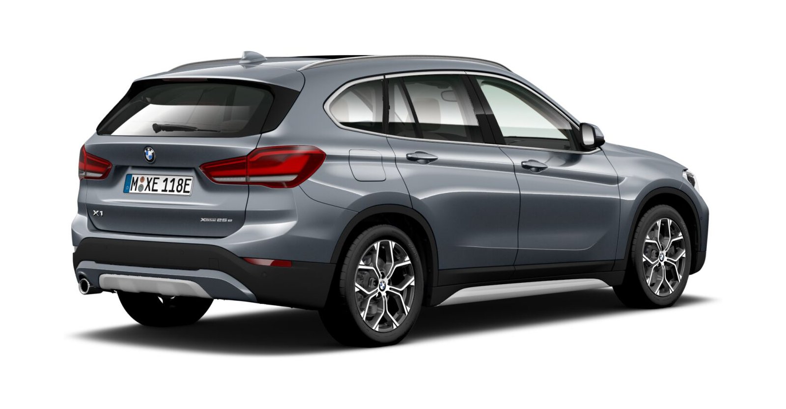 BMW BMW X in Grau von hinten BMW BMW X in Grau von hinten