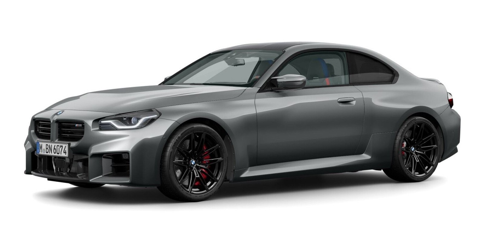 BMW M2 Coupe in Grau von vorne BMW M2 Coupe in Grau von vorne