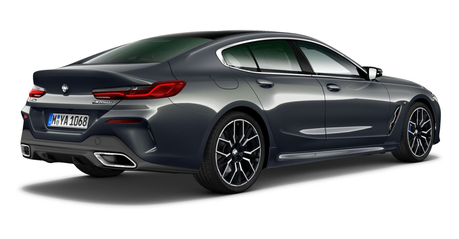 BMW BMW 8er in Grau von hinten BMW BMW 8er in Grau von hinten