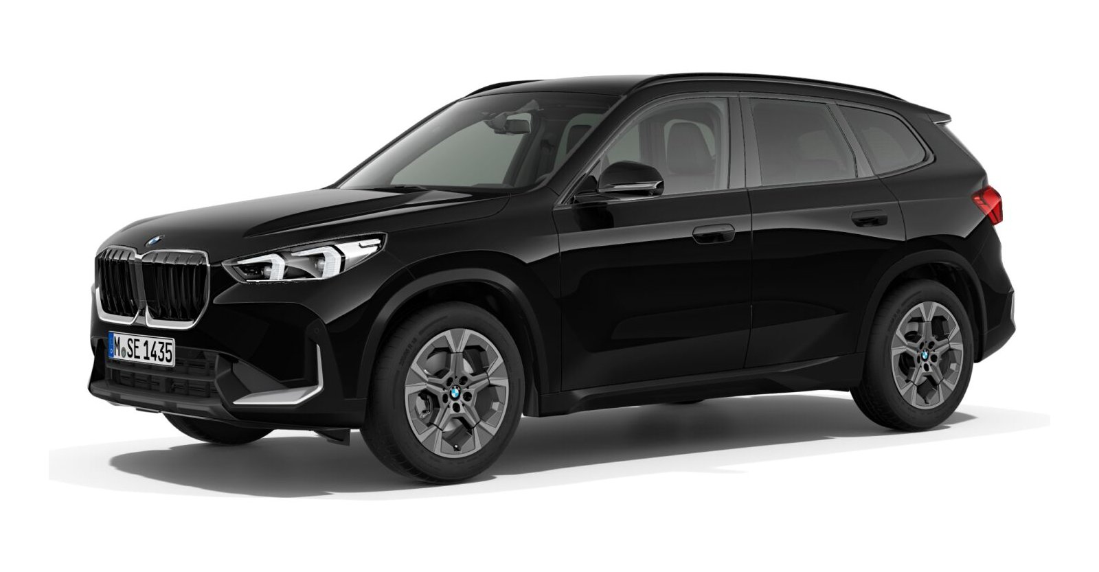 BMW X1 xDrive20d in Schwarz von vorne