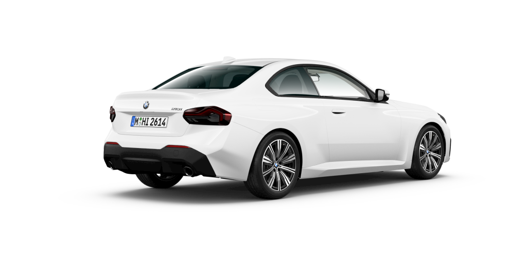 BMW BMW 2er in Weiß von hinten BMW BMW 2er in Weiß von hinten