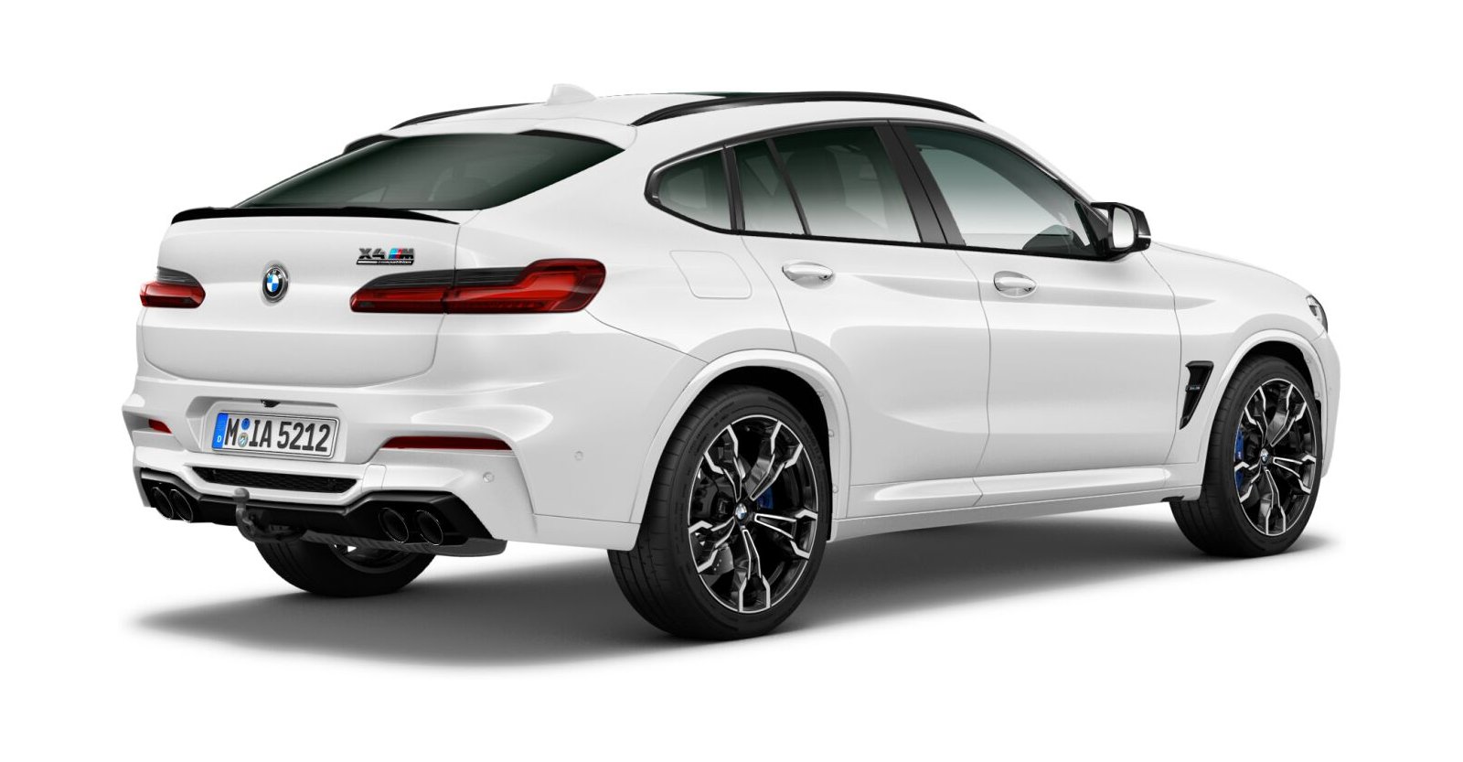 BMW BMW M in Weiß von hinten BMW BMW M in Weiß von hinten