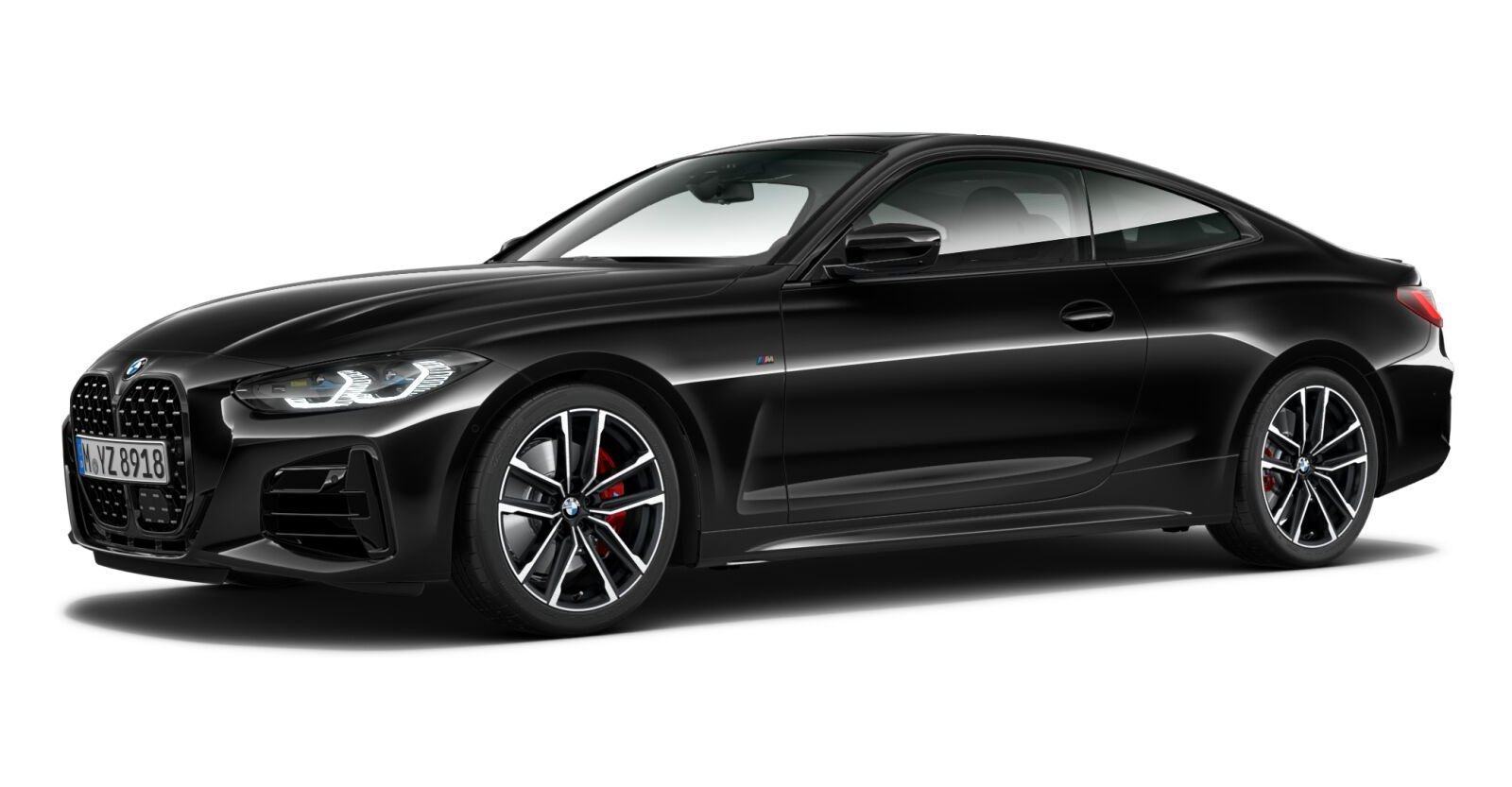 BMW BMW 4er in Schwarz von vorne BMW BMW 4er in Schwarz von vorne
