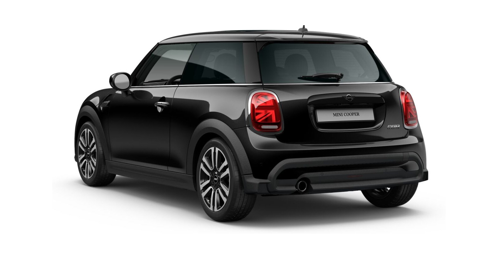 MINI MINI 3-Türer in Schwarz von hinten MINI MINI 3-Türer in Schwarz von hinten