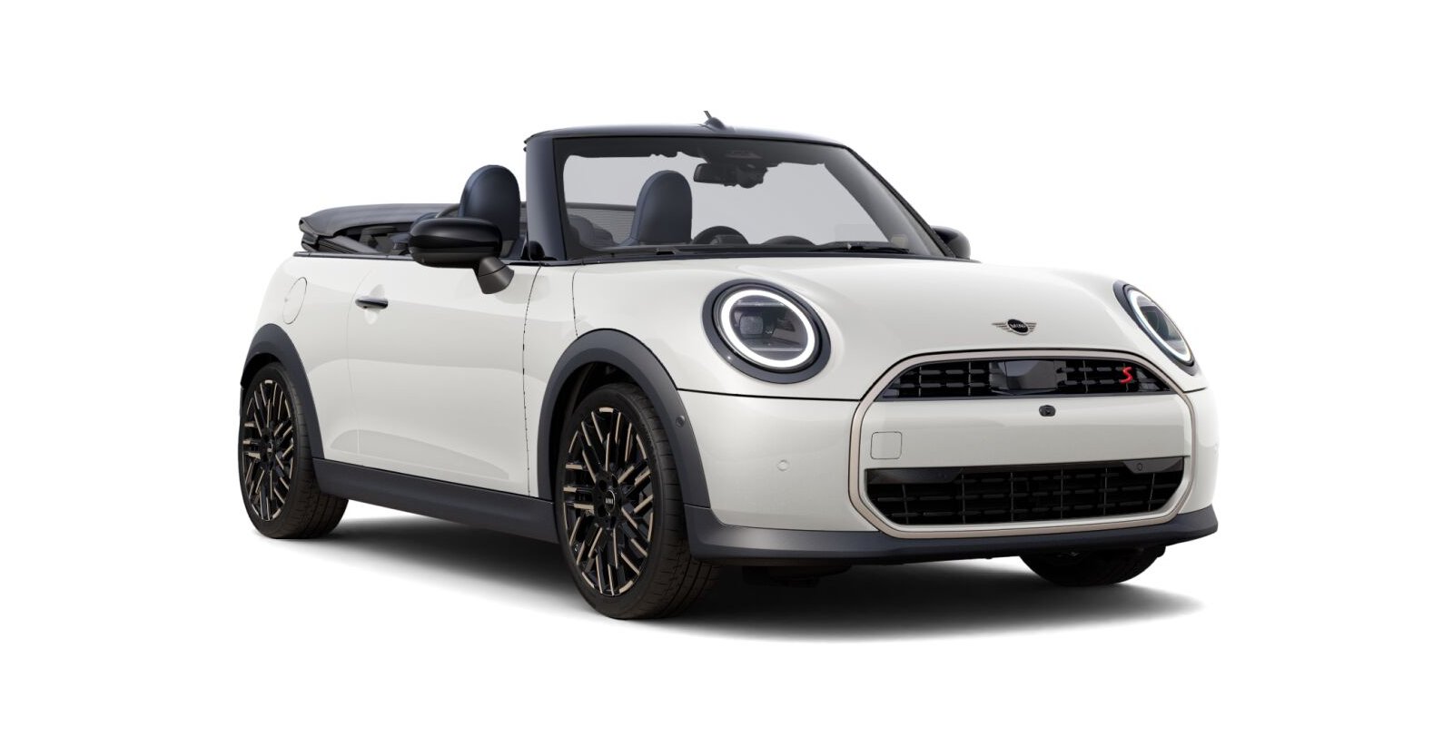 MINI MINI Cabrio in Weiß von vorne