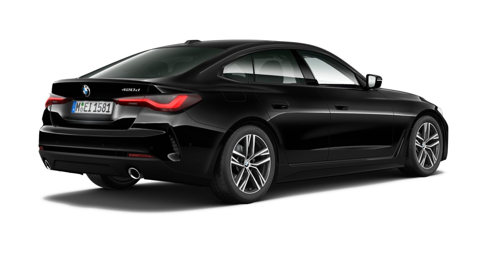 BMW BMW 4er in Schwarz von hinten BMW BMW 4er in Schwarz von hinten
