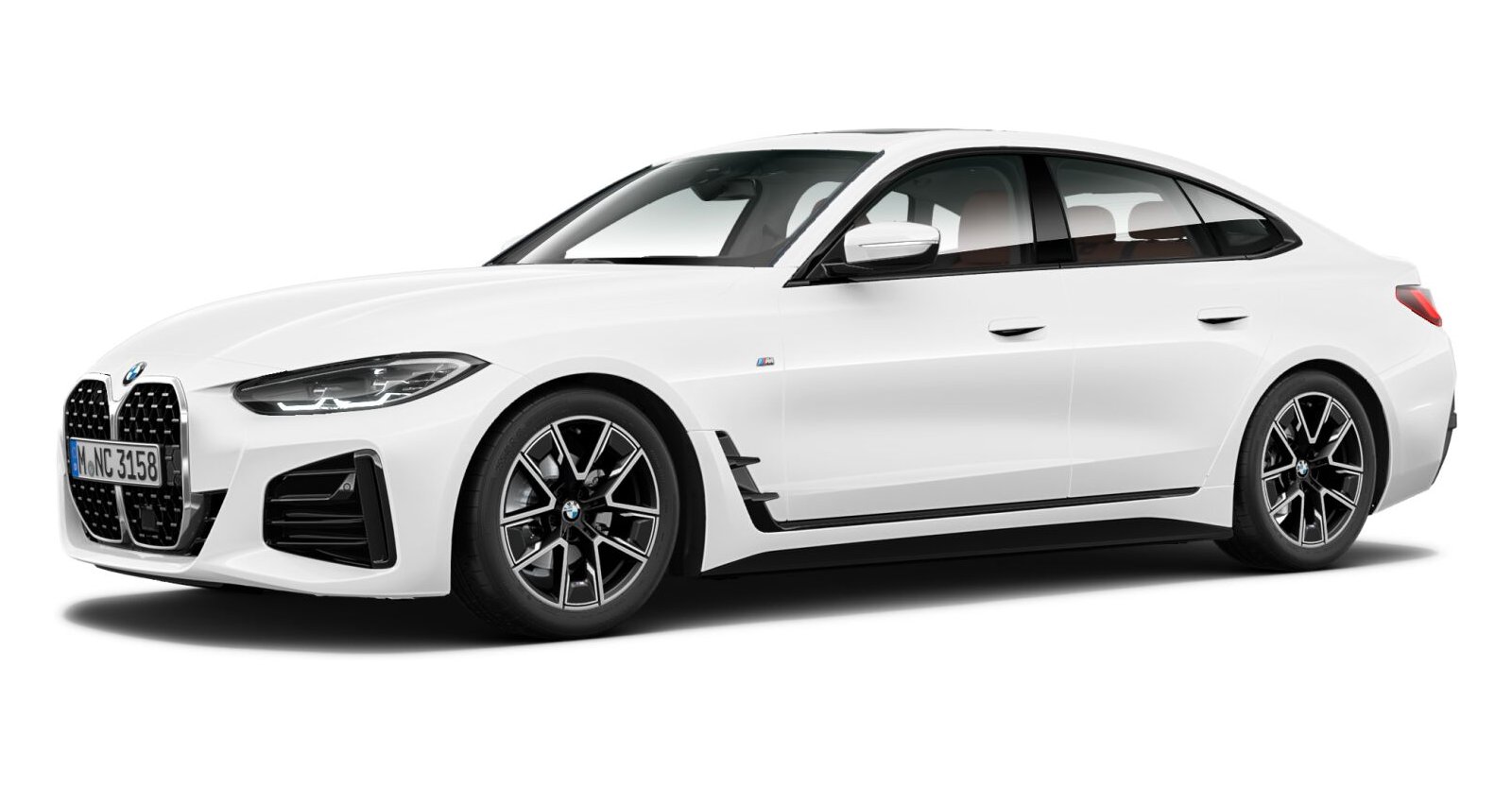 BMW BMW 4er in Weiß von vorne BMW BMW 4er in Weiß von vorne