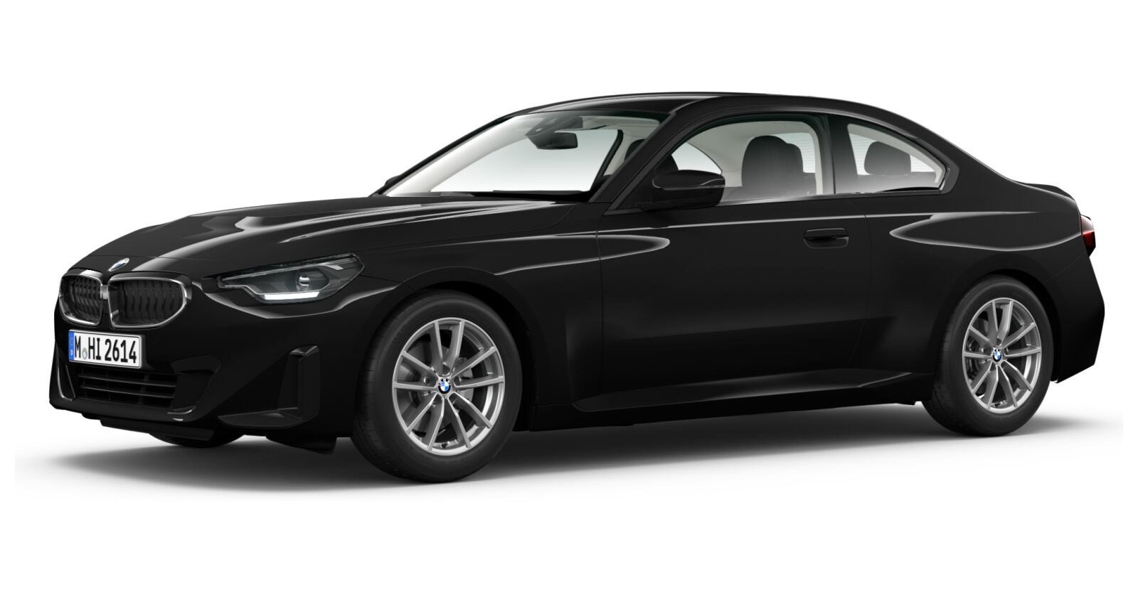 BMW BMW 2er in Schwarz von vorne BMW BMW 2er in Schwarz von vorne