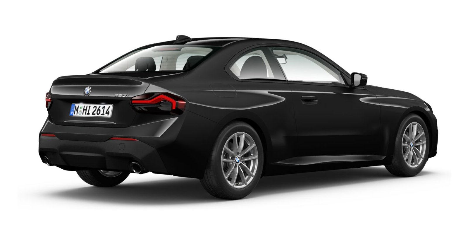 BMW BMW 2er in Schwarz von hinten BMW BMW 2er in Schwarz von hinten