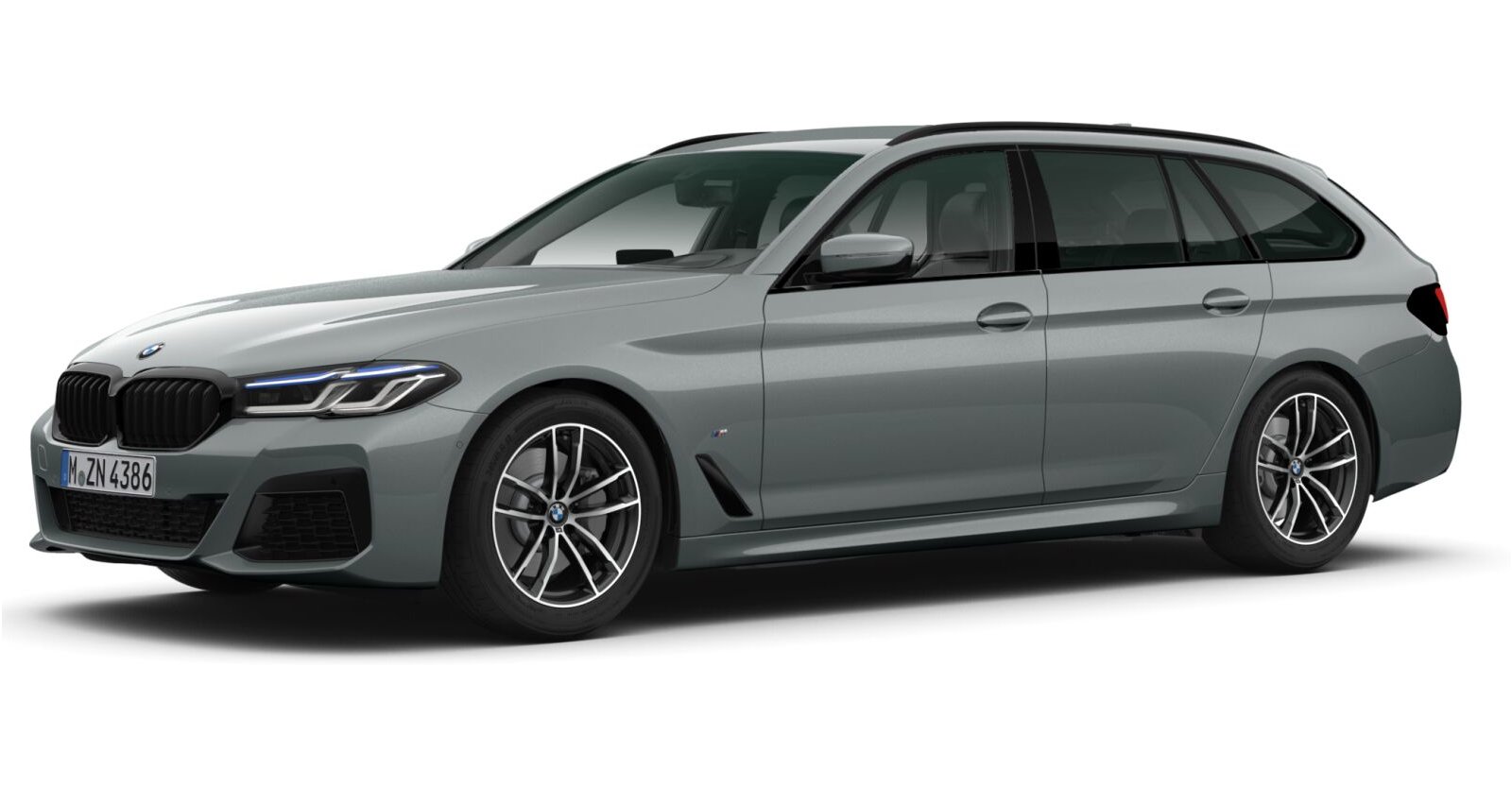 BMW 530i xDrive Touring in Grau von vorne BMW 530i xDrive Touring in Grau von vorne