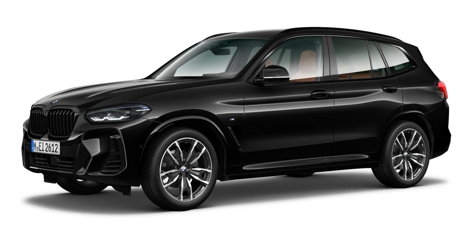 BMW X3 xDrive 30d in Schwarz von vorne BMW X3 xDrive 30d in Schwarz von vorne