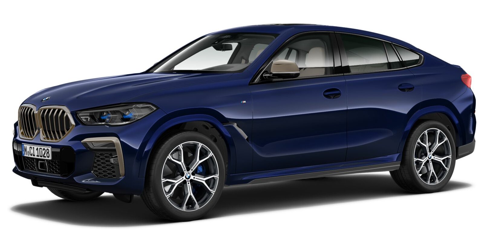BMW BMW X in Blau von vorne BMW BMW X in Blau von vorne