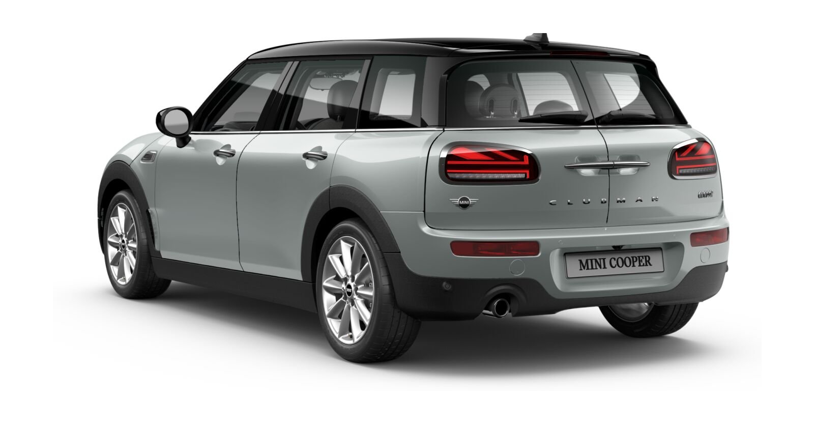 MINI MINI Clubman in Silber von hinten