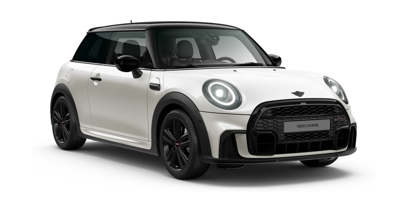 MINI Cooper 3-Türer in Weiß von vorne MINI Cooper 3-Türer in Weiß von vorne