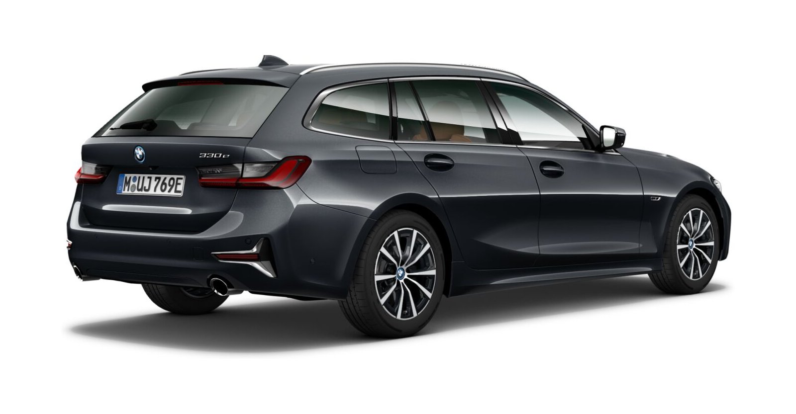BMW BMW 3er in Grau von hinten BMW BMW 3er in Grau von hinten