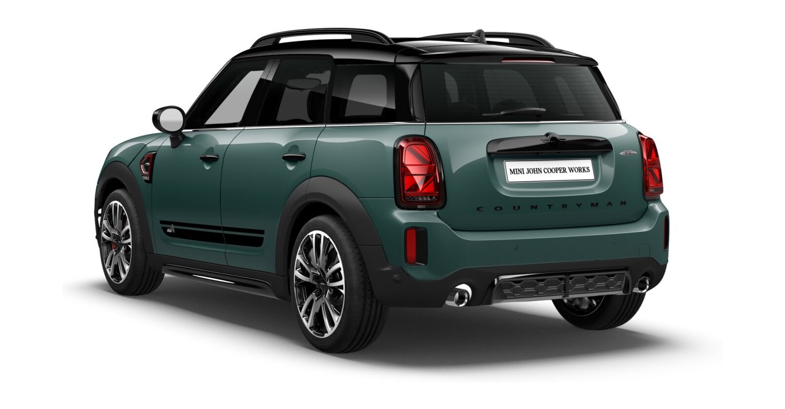 MINI MINI Countryman in Grün von hinten MINI MINI Countryman in Grün von hinten
