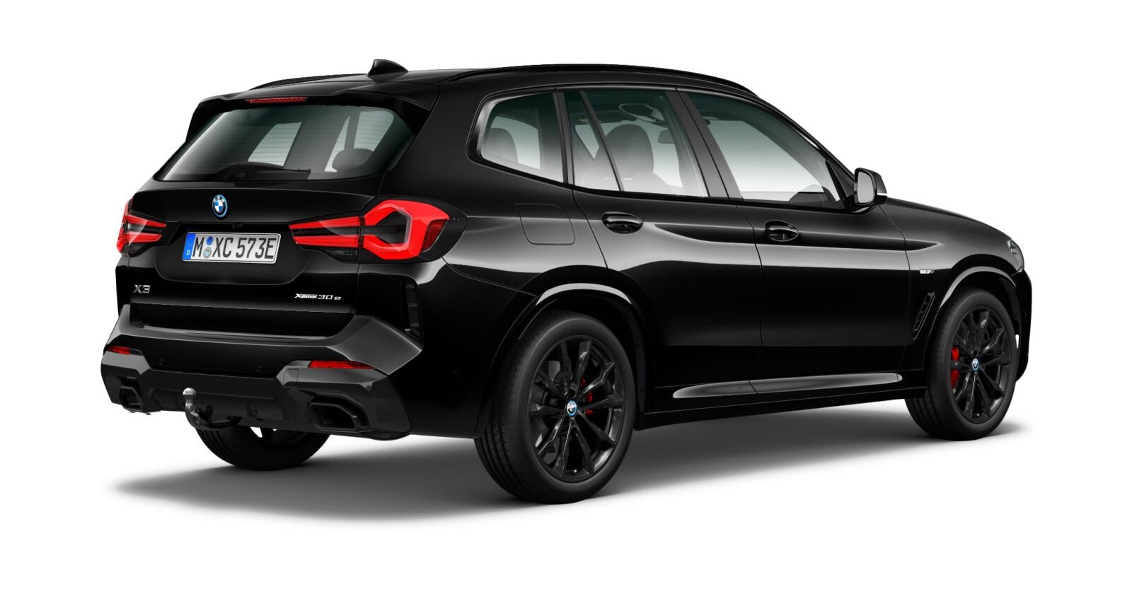 BMW BMW X in Schwarz von hinten BMW BMW X in Schwarz von hinten