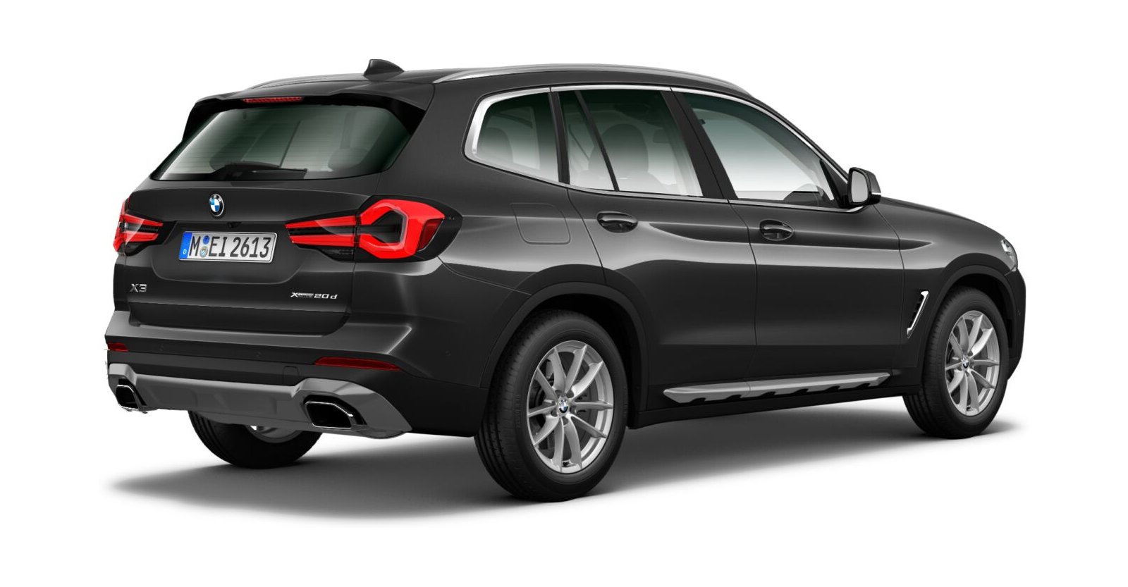 BMW BMW X in Grau von hinten