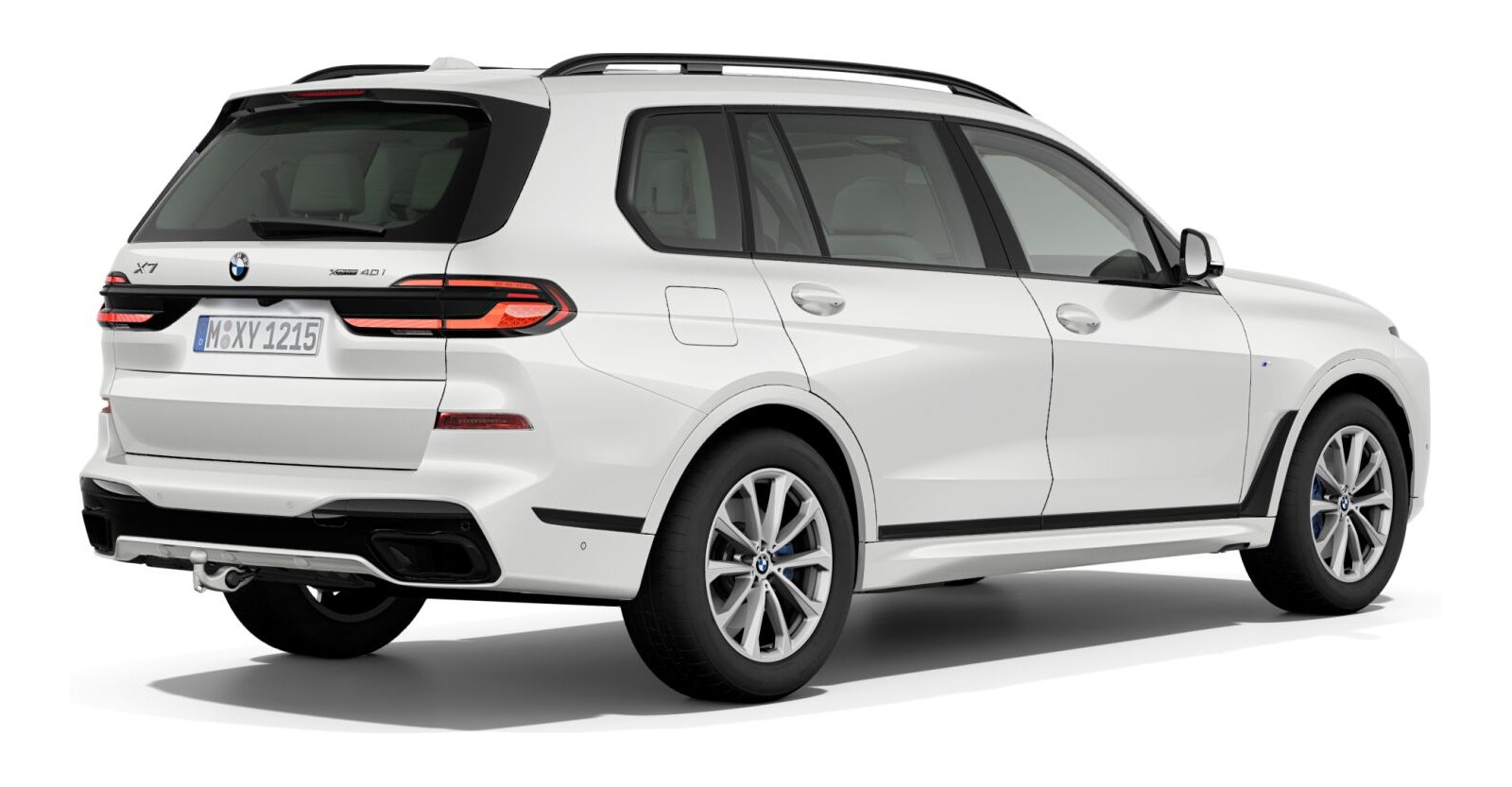 BMW BMW X in Weiß von hinten BMW BMW X in Weiß von hinten
