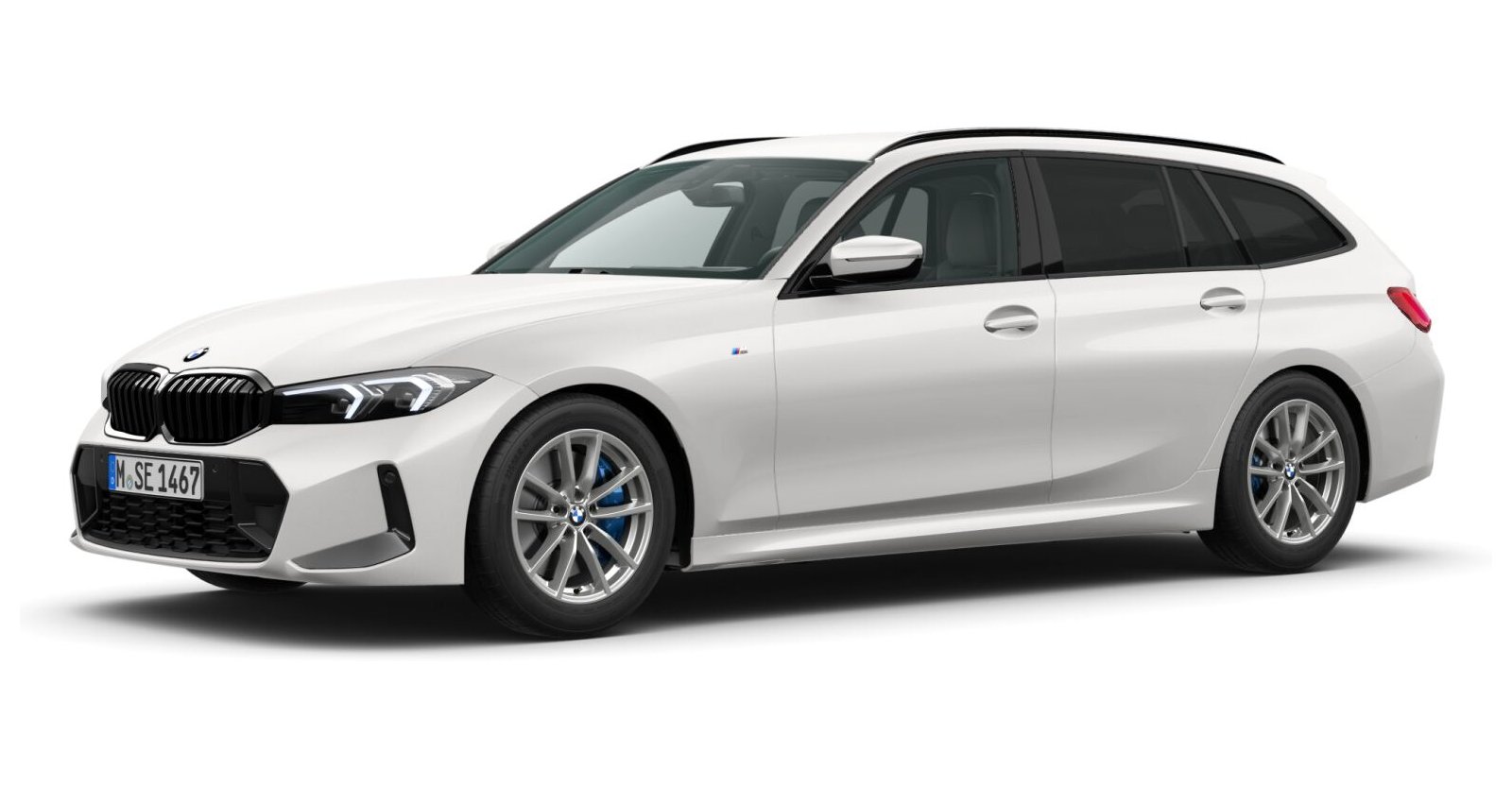 BMW BMW 3er in Weiß von vorne BMW BMW 3er in Weiß von vorne