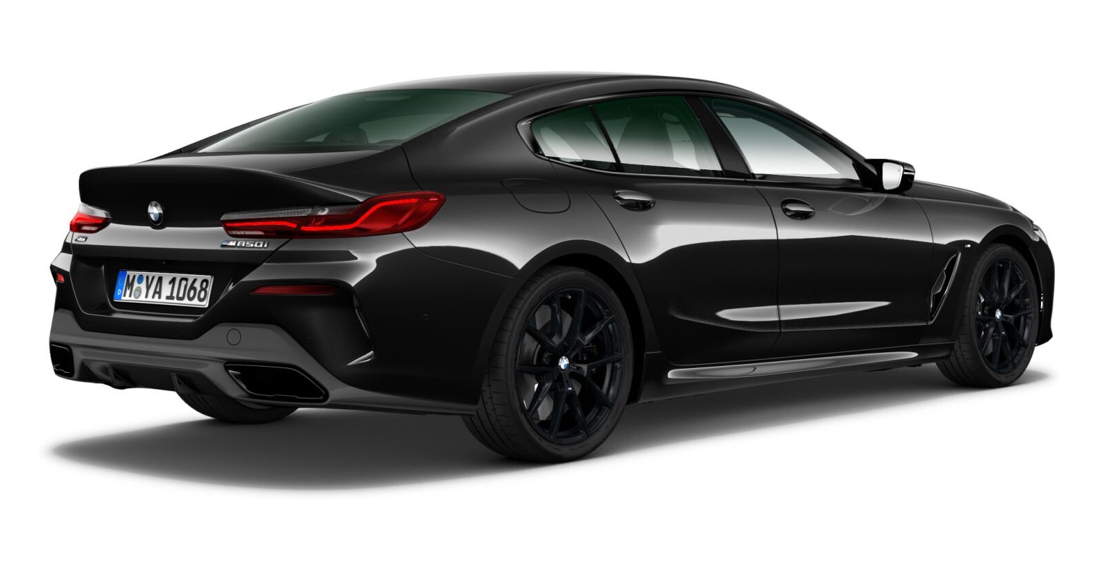 BMW BMW 8er in Schwarz von hinten BMW BMW 8er in Schwarz von hinten