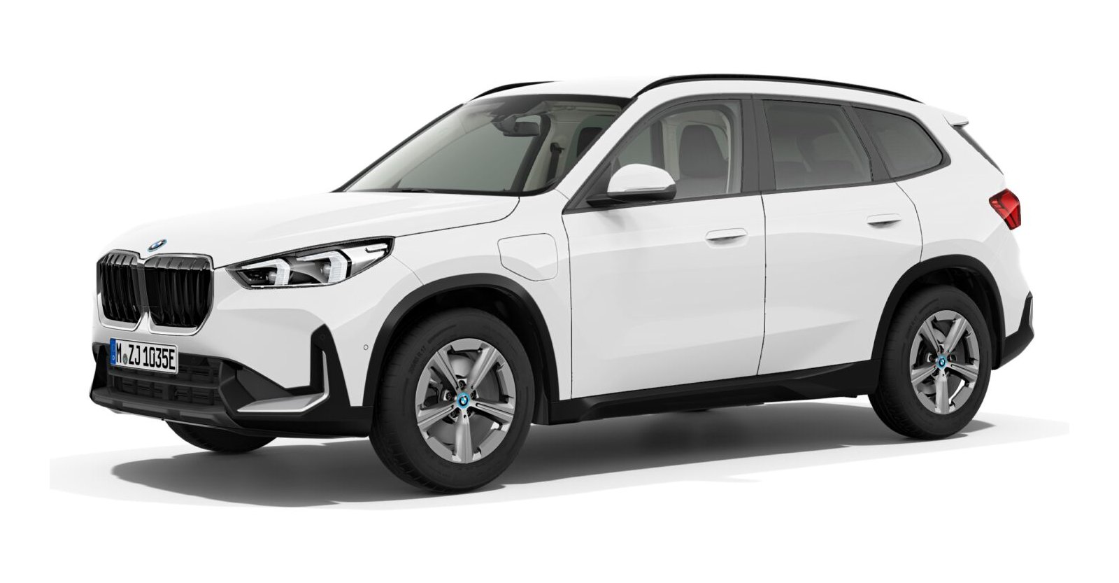 BMW X1 xDrive25e in Weiß von vorne BMW X1 xDrive25e in Weiß von vorne