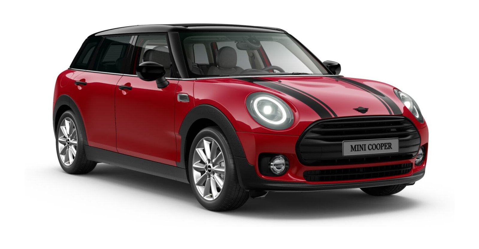 MINI Cooper Clubman in Rot von vorne