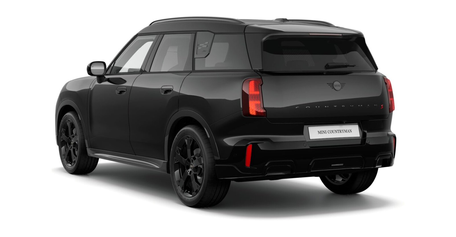 MINI MINI Countryman in Schwarz von hinten MINI MINI Countryman in Schwarz von hinten