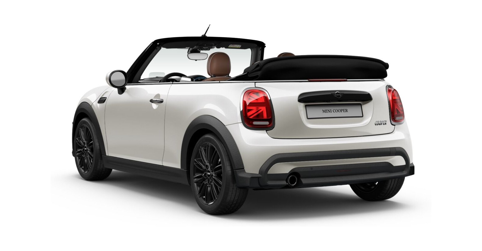 MINI MINI Cabrio in Weiß von hinten MINI MINI Cabrio in Weiß von hinten