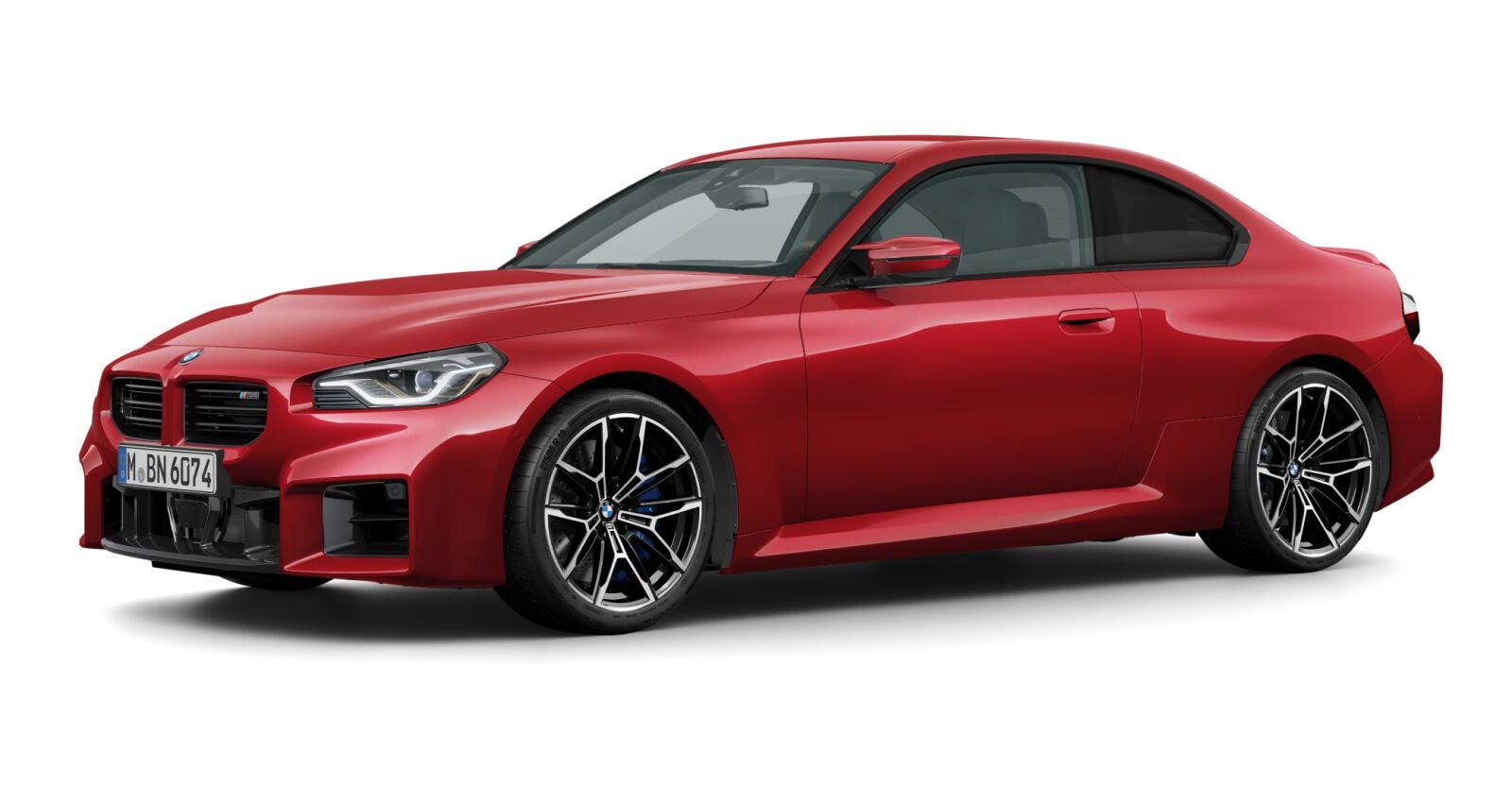 BMW M2 Coupé in Rot von vorne BMW M2 Coupé in Rot von vorne