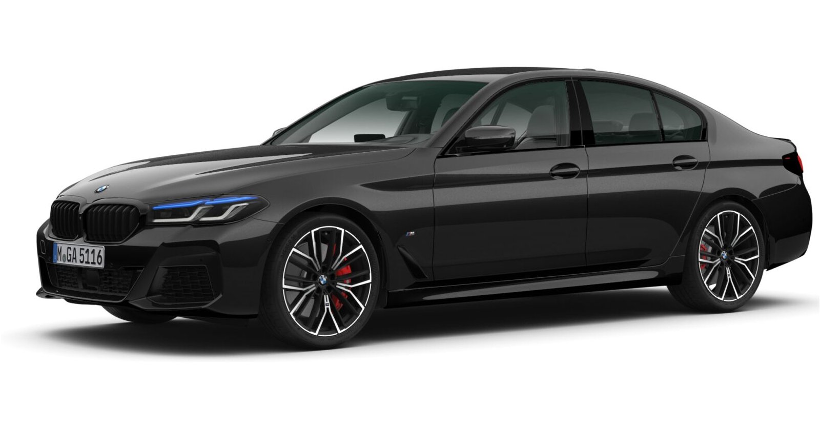 BMW BMW 5er in Schwarz von vorne BMW BMW 5er in Schwarz von vorne