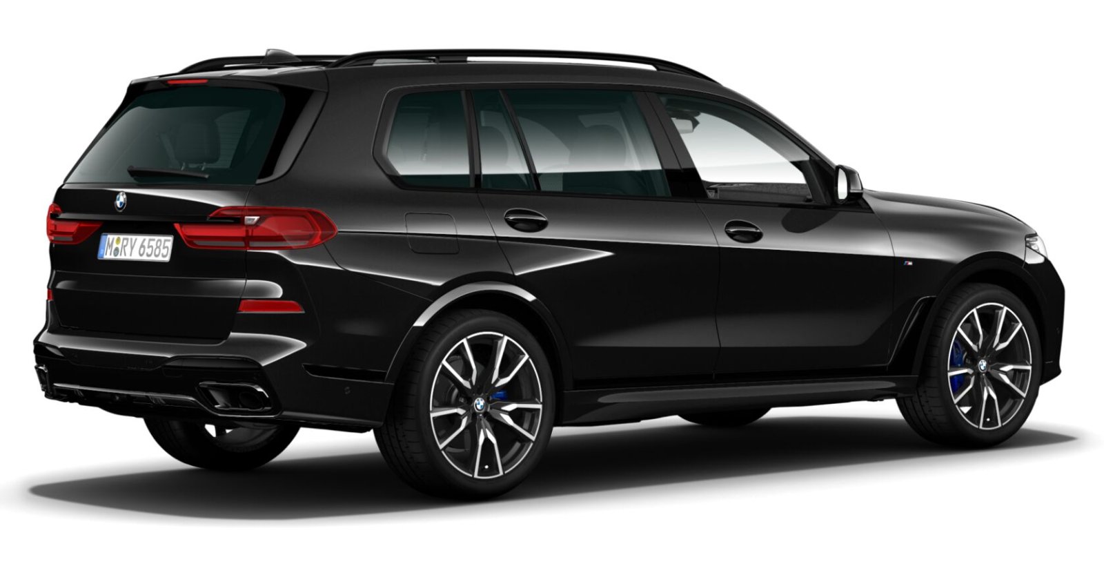 BMW BMW X in Schwarz von hinten BMW BMW X in Schwarz von hinten