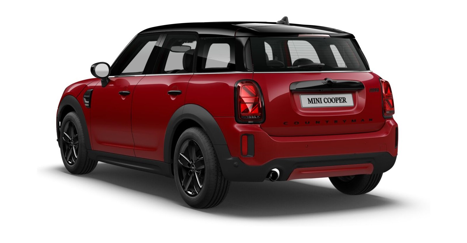 MINI MINI Countryman in Rot von hinten MINI MINI Countryman in Rot von hinten