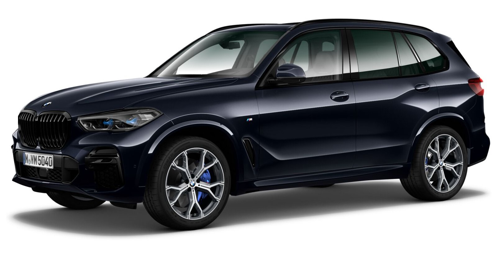 BMW X5 xDrive30d in Schwarz von vorne BMW X5 xDrive30d in Schwarz von vorne