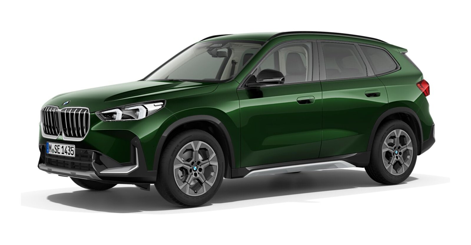 BMW X1 sDrive18d in Grün von vorne BMW X1 sDrive18d in Grün von vorne