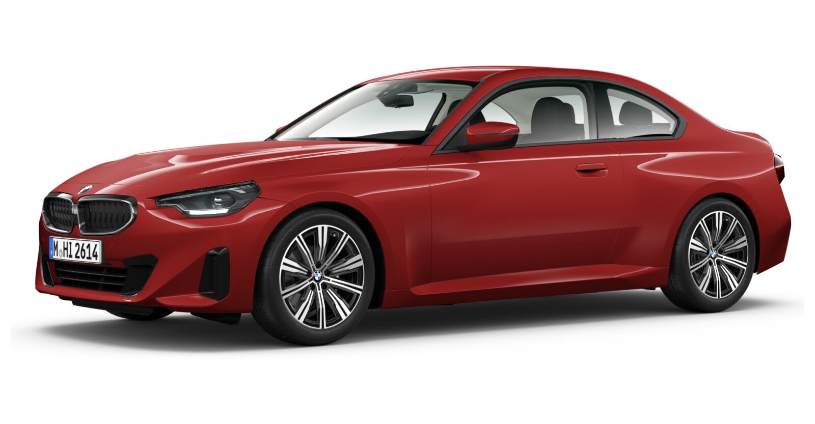 BMW 220i Coupé in Rot von vorne BMW 220i Coupé in Rot von vorne