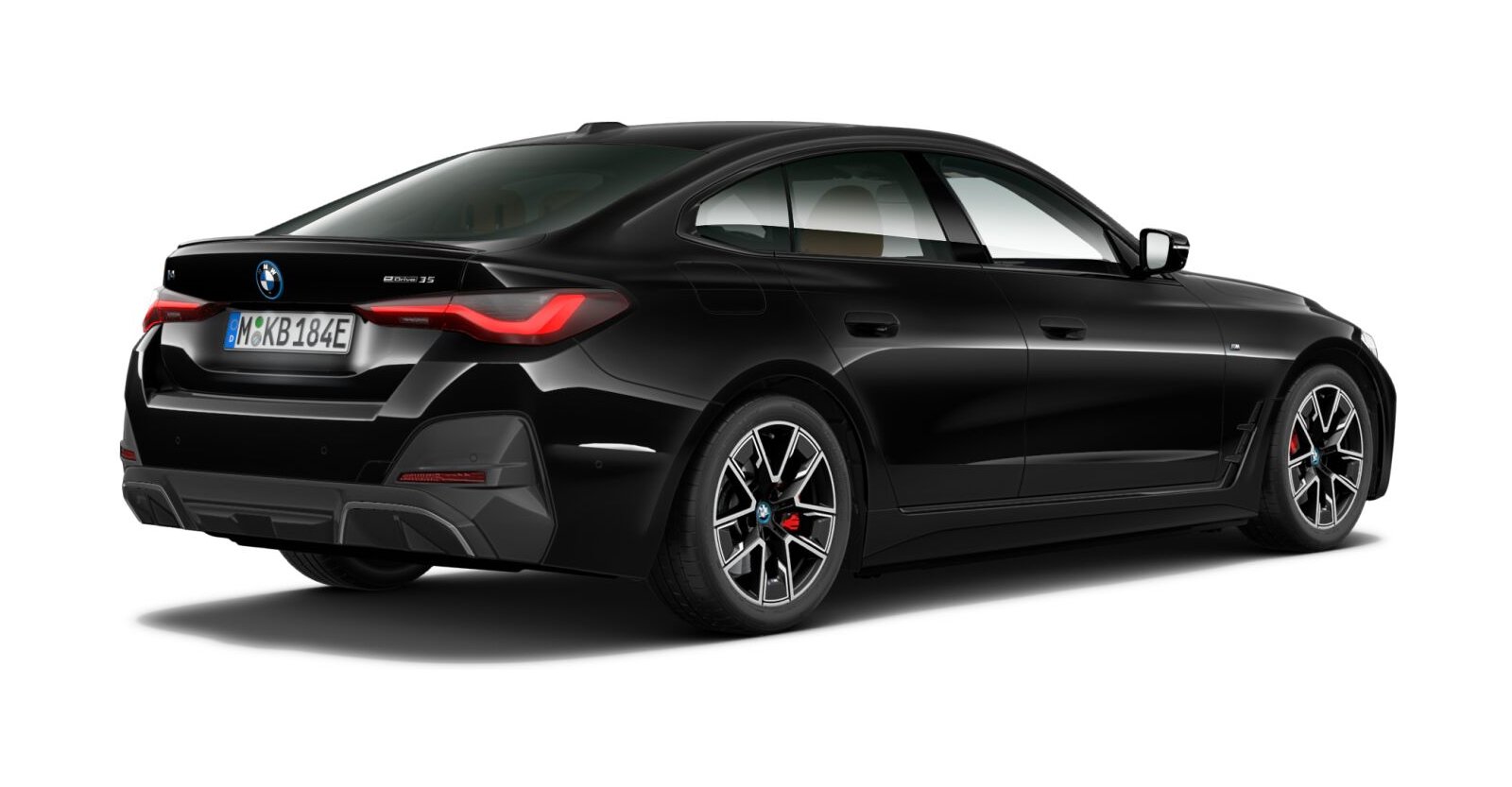 BMW BMW I in Schwarz von hinten BMW BMW I in Schwarz von hinten