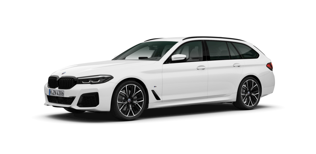 BMW BMW 5er in Weiß von vorne