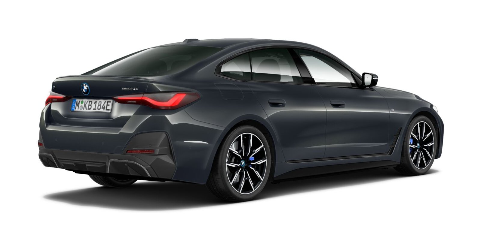BMW BMW I in Grau von hinten BMW BMW I in Grau von hinten