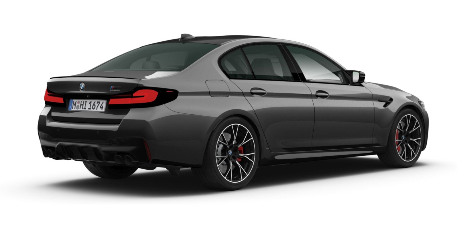 BMW BMW M in Grau von hinten BMW BMW M in Grau von hinten