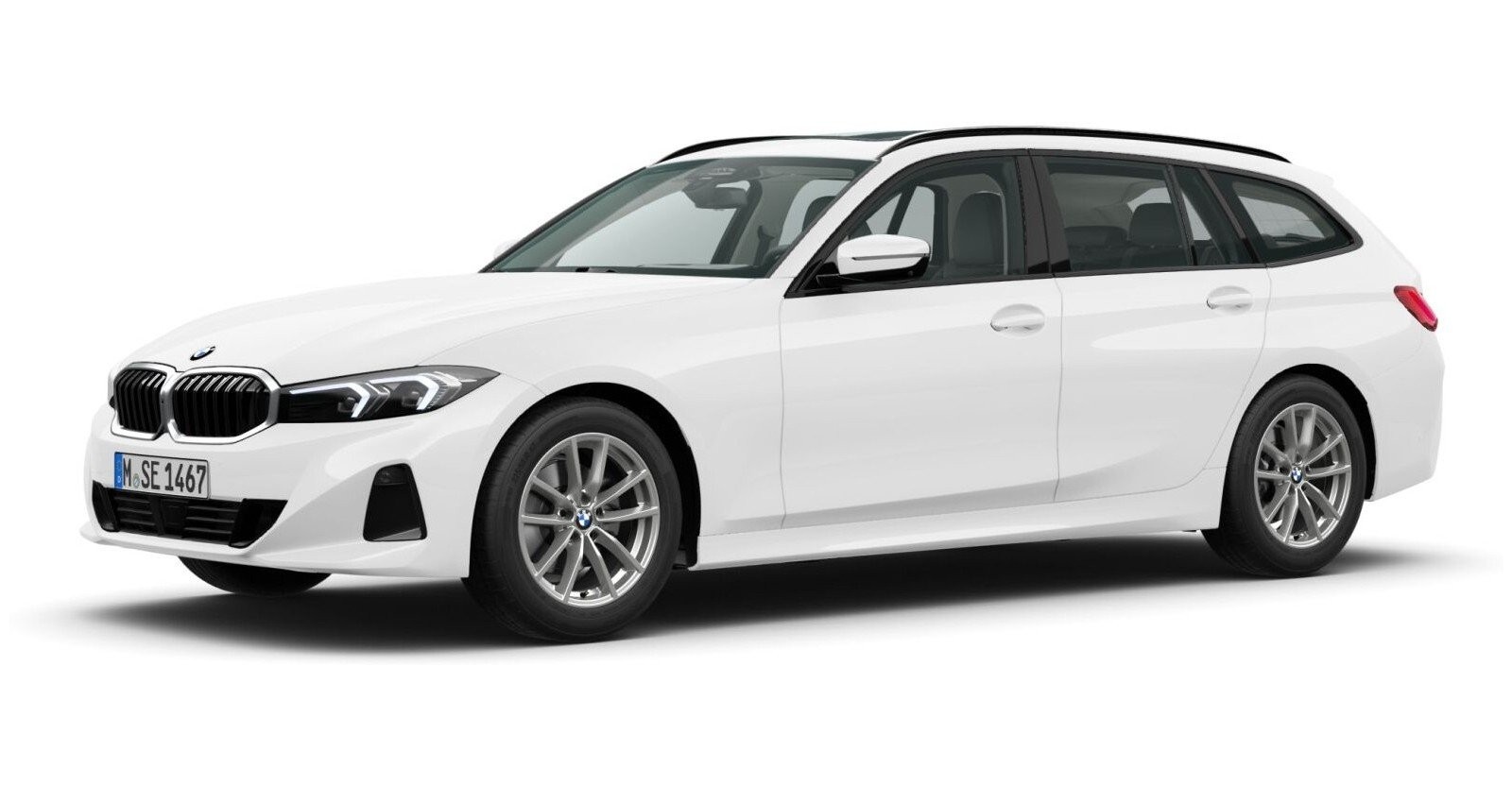 BMW BMW 3er in Weiß von vorne
