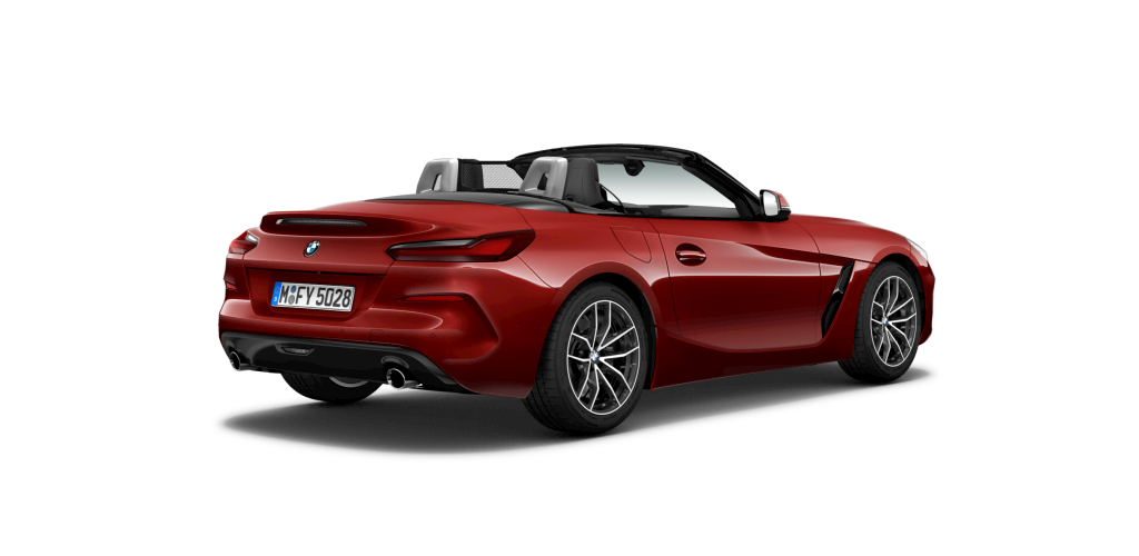 BMW BMW Z in Rot von hinten BMW BMW Z in Rot von hinten
