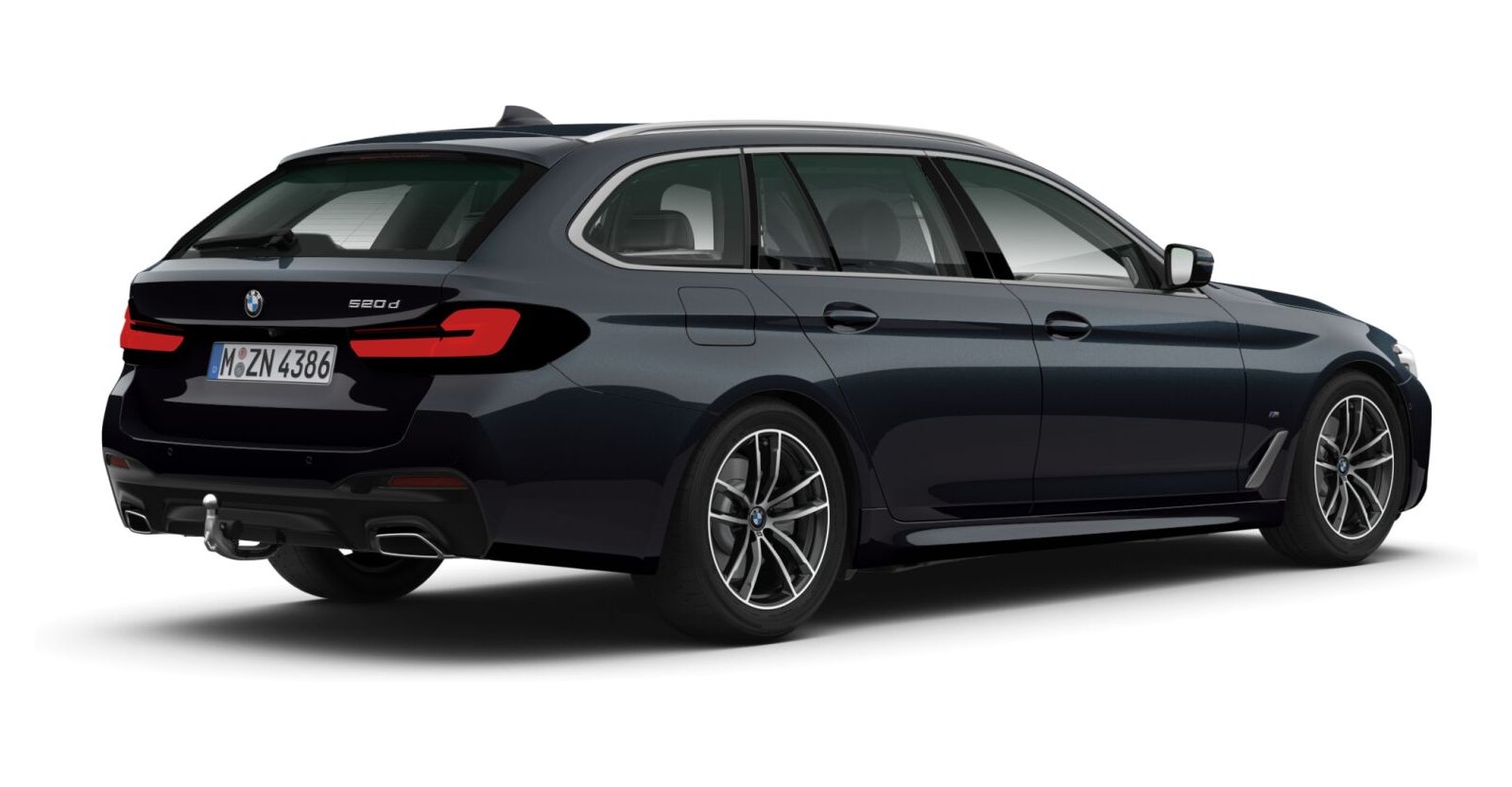 BMW BMW 5er in Schwarz von hinten BMW BMW 5er in Schwarz von hinten