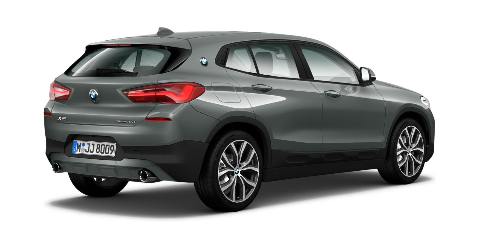 BMW BMW X in Grau von hinten BMW BMW X in Grau von hinten