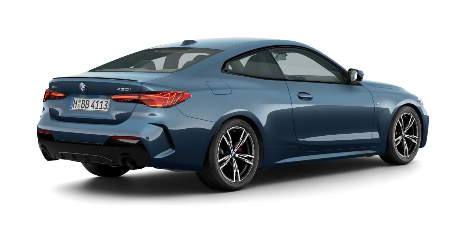 BMW BMW 4er in Blau von hinten BMW BMW 4er in Blau von hinten