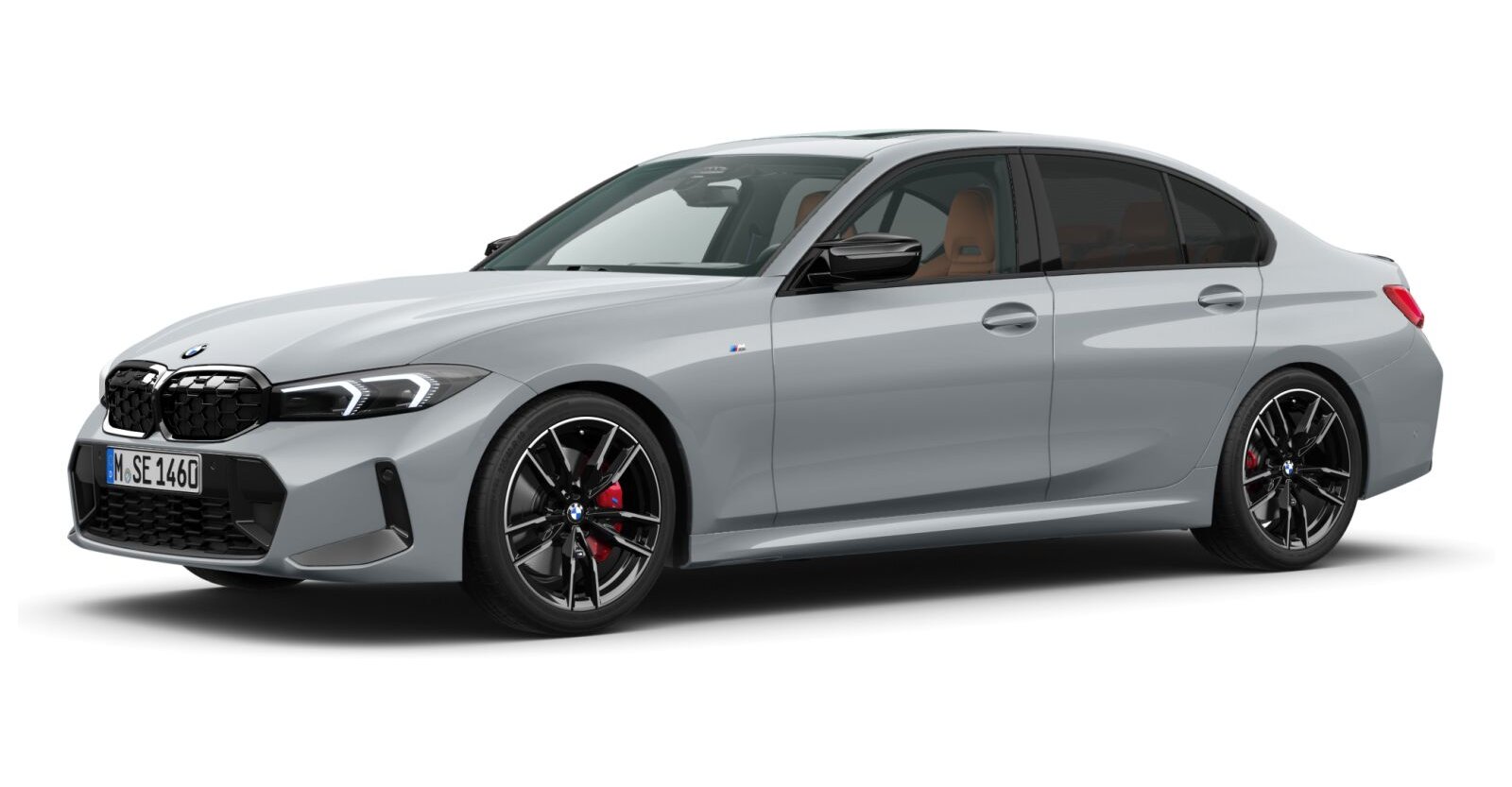 BMW M340i xDrive Limousine in Grau von vorne BMW M340i xDrive Limousine in Grau von vorne